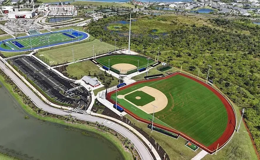 Ballfields and athletic fields in Babcock Ranch