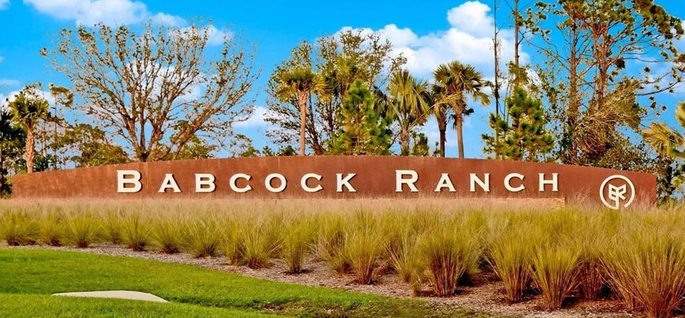 Babcock Ranch entry sign