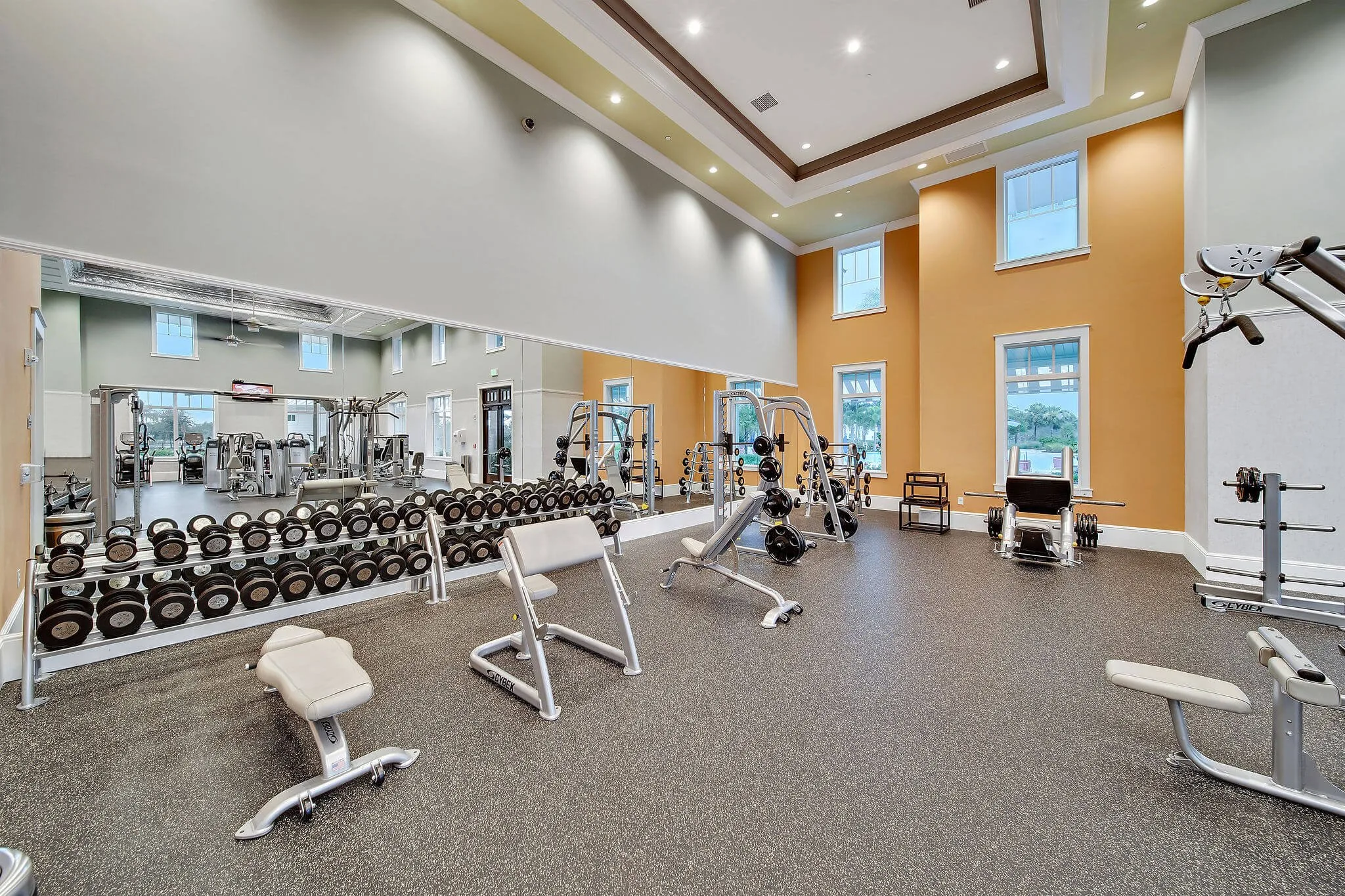 The 3,000-square-foot fitness center at The Isles Club