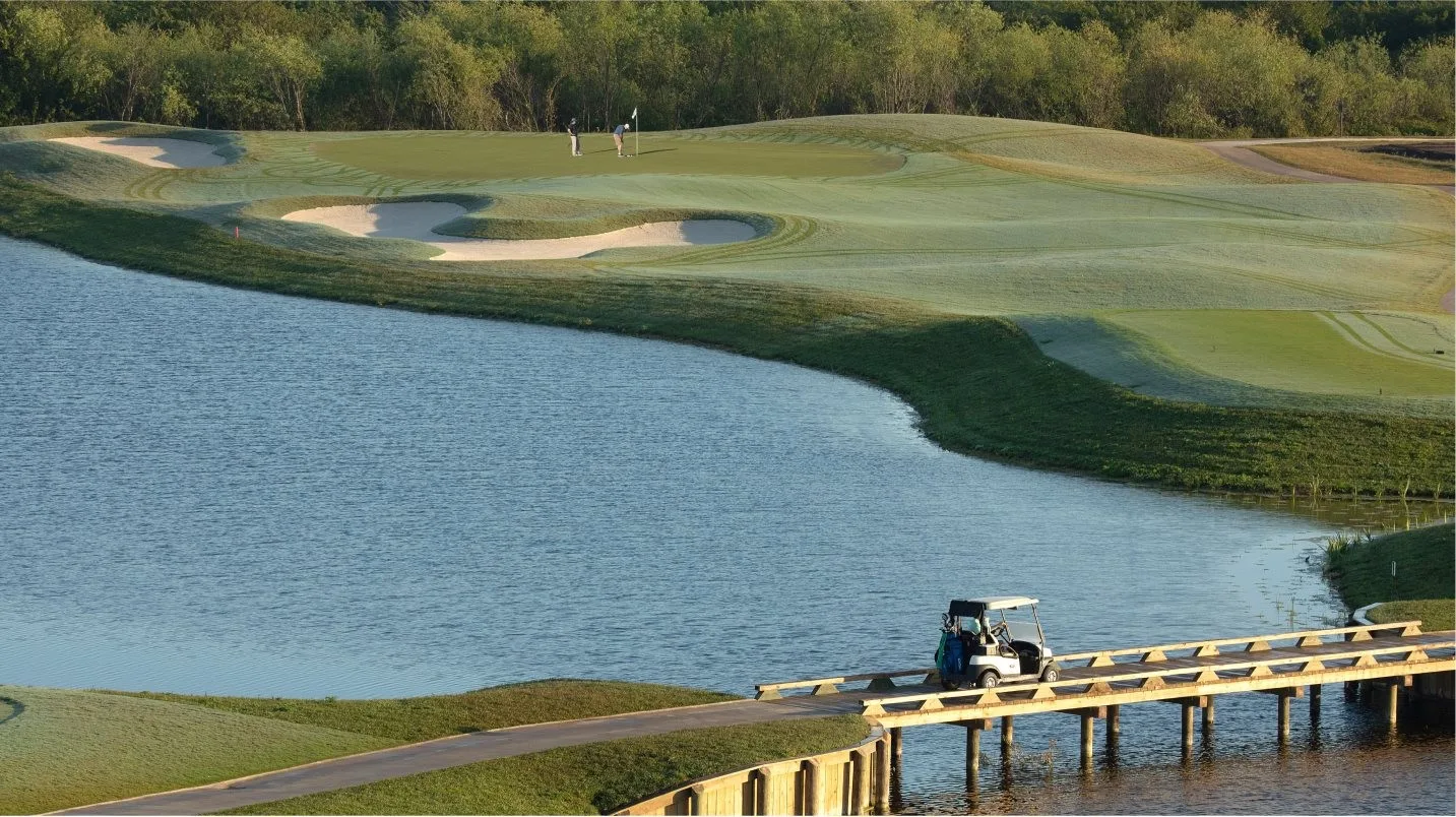 Golf hole 7 at The National at Ave Maria (official Lennar).