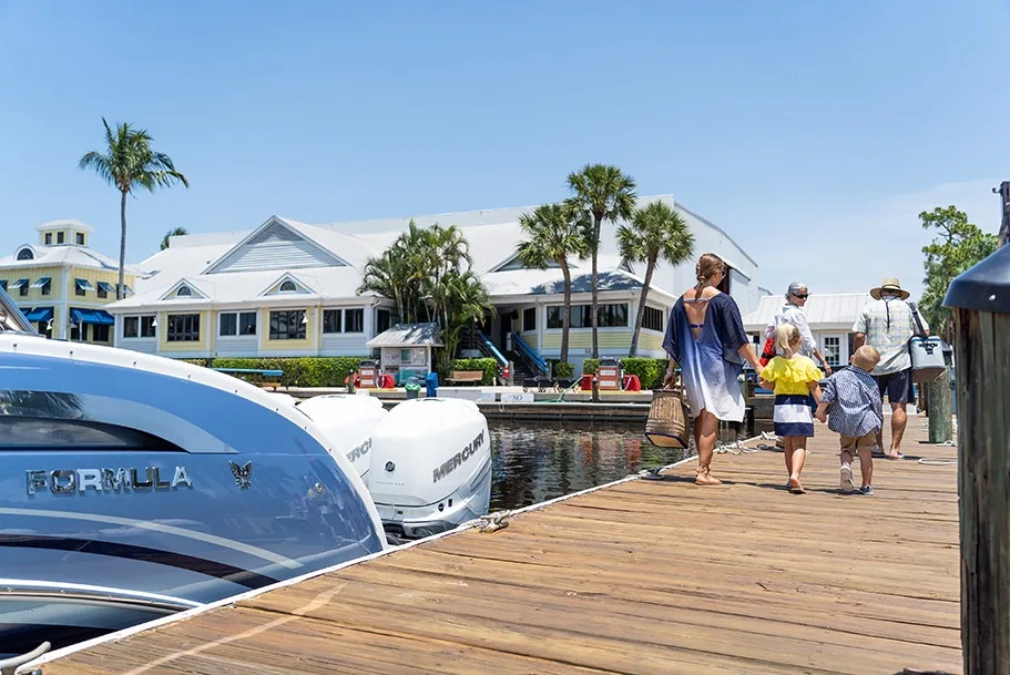 Docks at Bonita Bay Marina on the Imperial River.