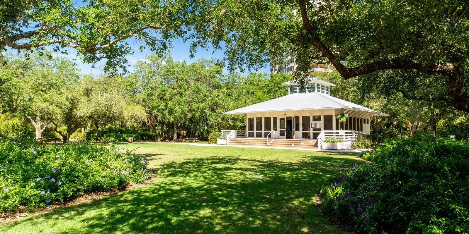 Pavilion in a Bonita Bay community park.