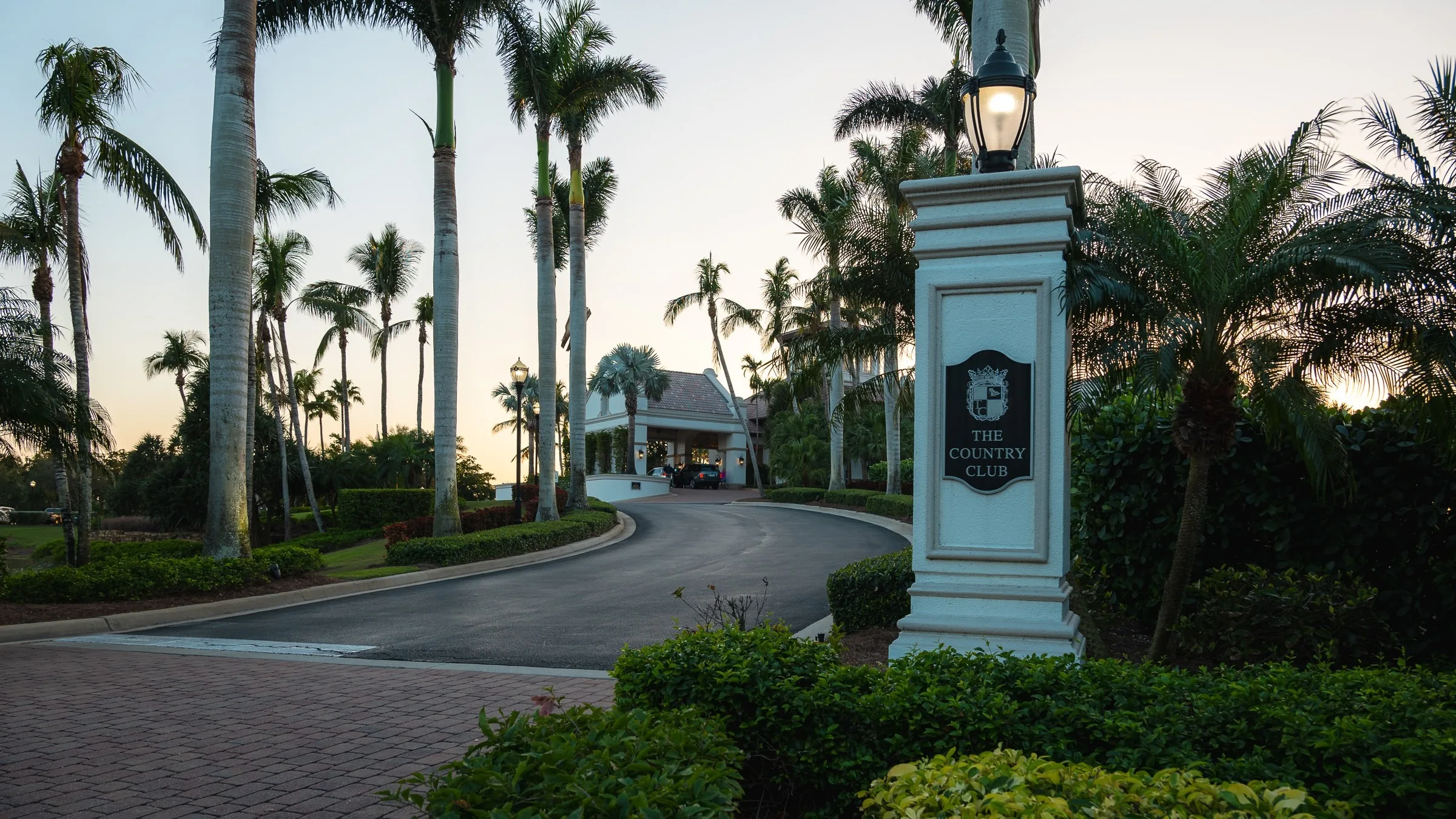 Main entrance monument at The Colony Golf and Country Club, Bonita Springs (official club site).