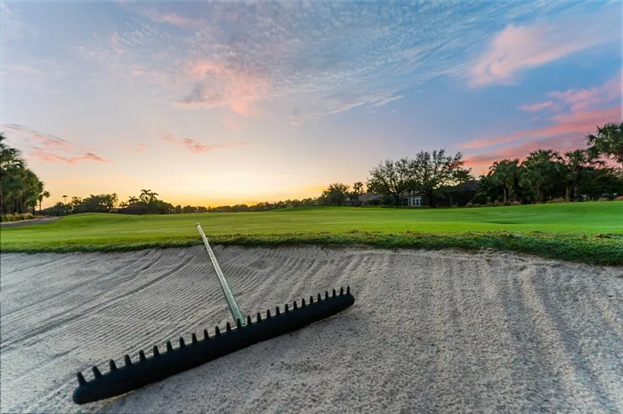 Golf bunker / course detail at Copperleaf (official club site).