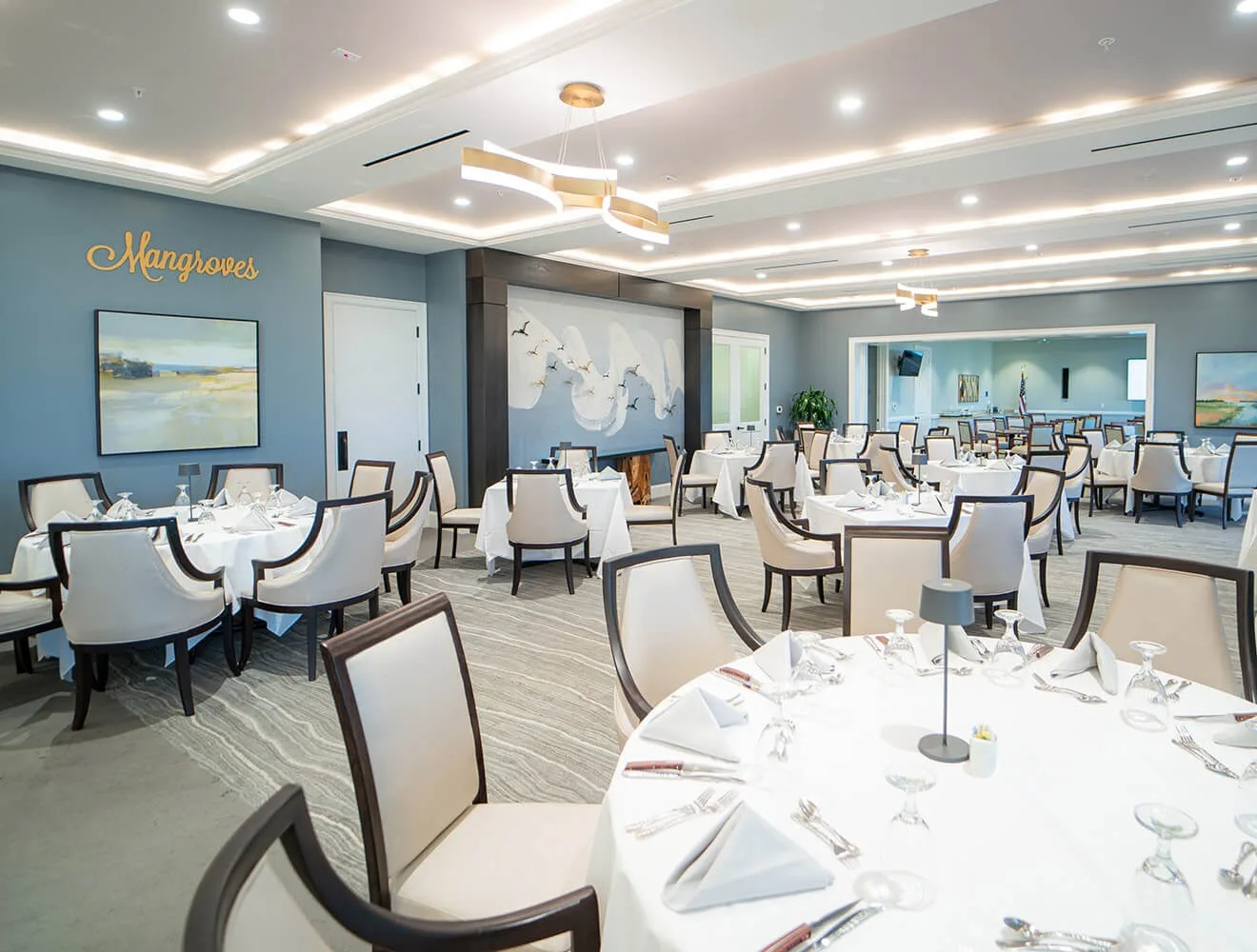 Clubhouse dining room at Spring Run, Estero (official club site).