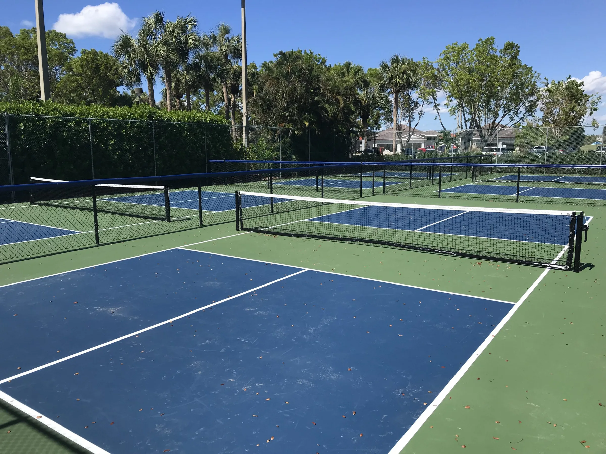 Pickleball courts at Bonita Fairways (official association site).