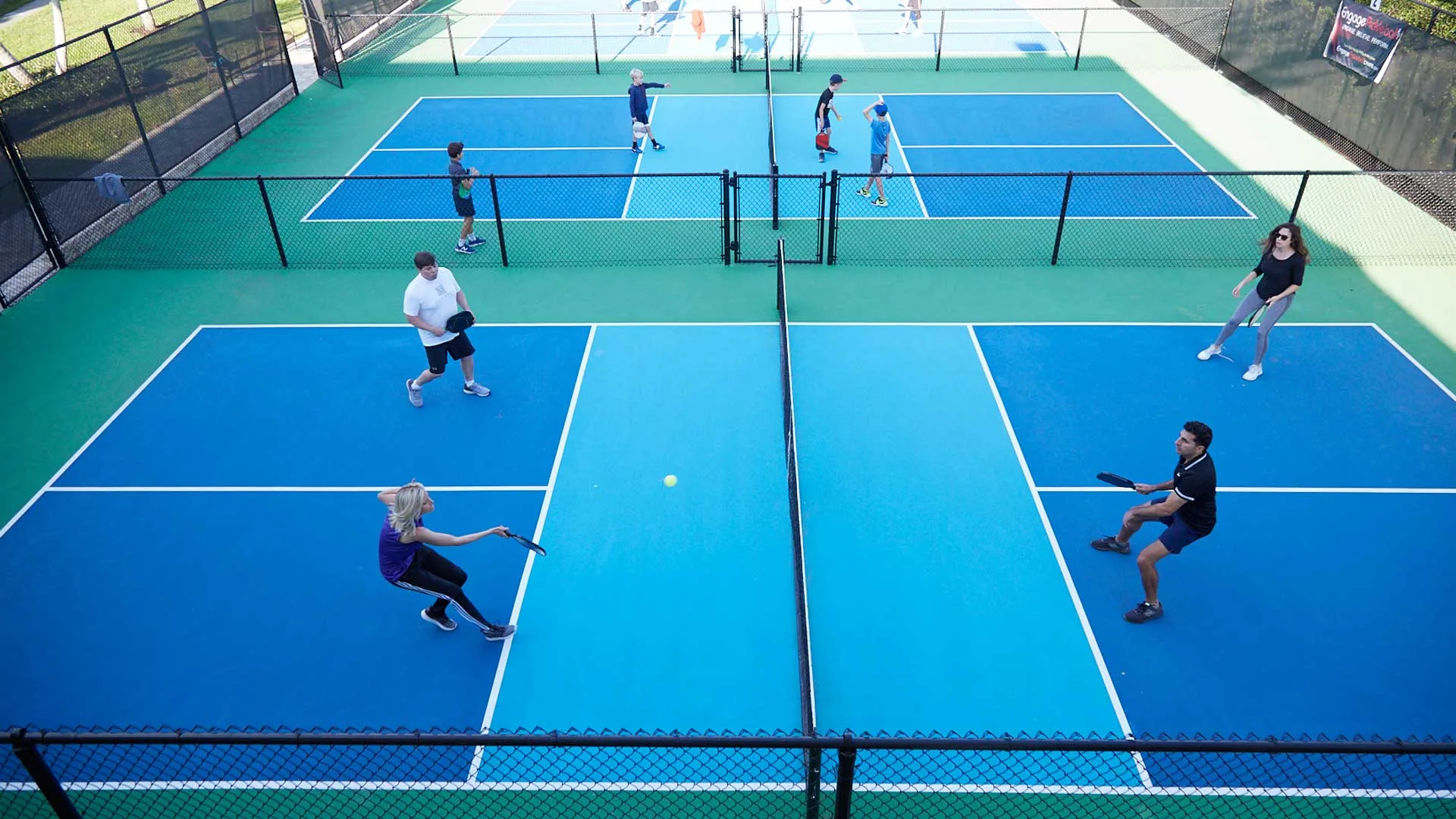 Pickleball courts at the Vineyards Country Club racquet center, Naples.