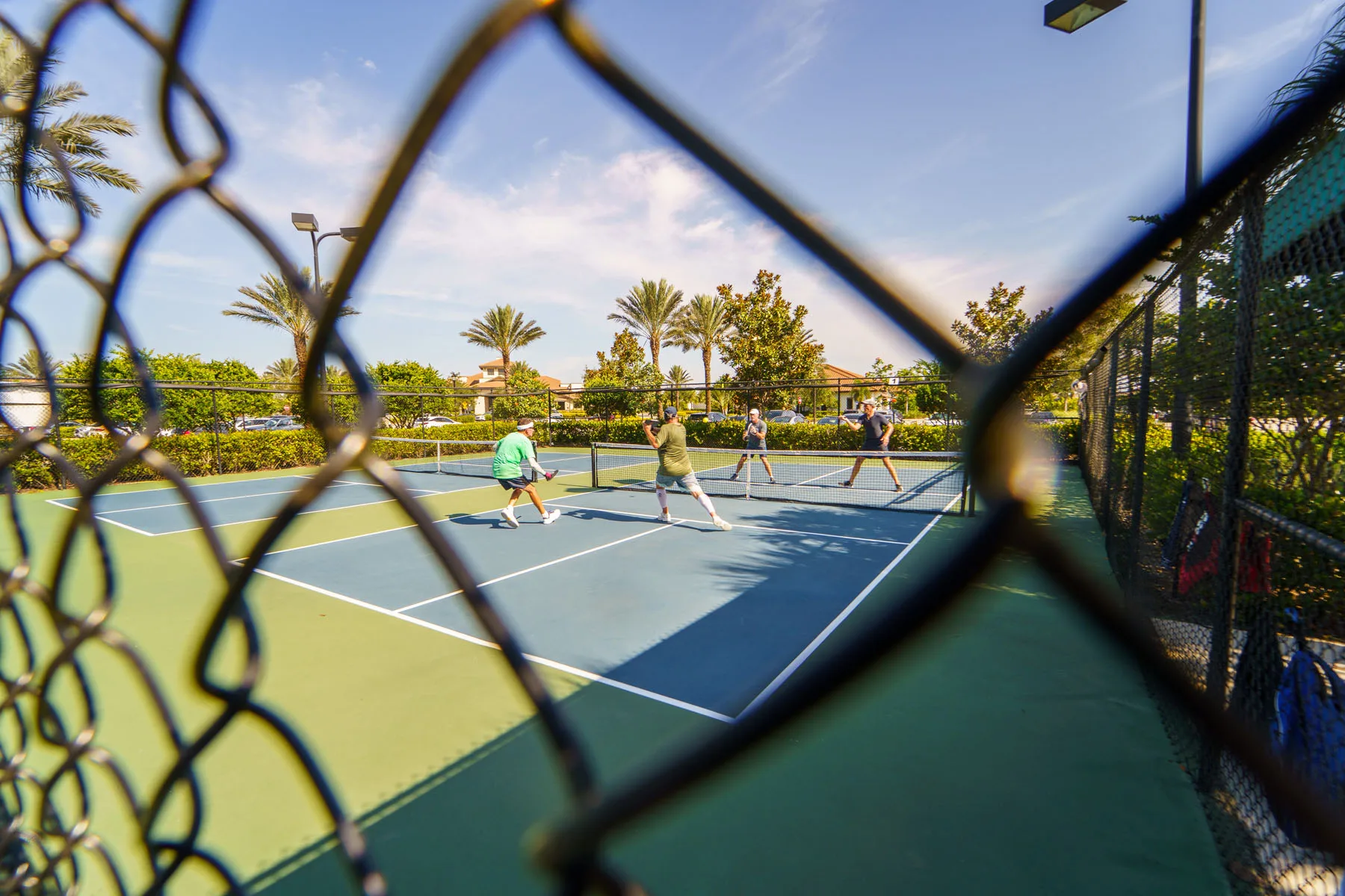 Tennis courts at the Esplanade Golf and Country Club racquet complex, Naples.
