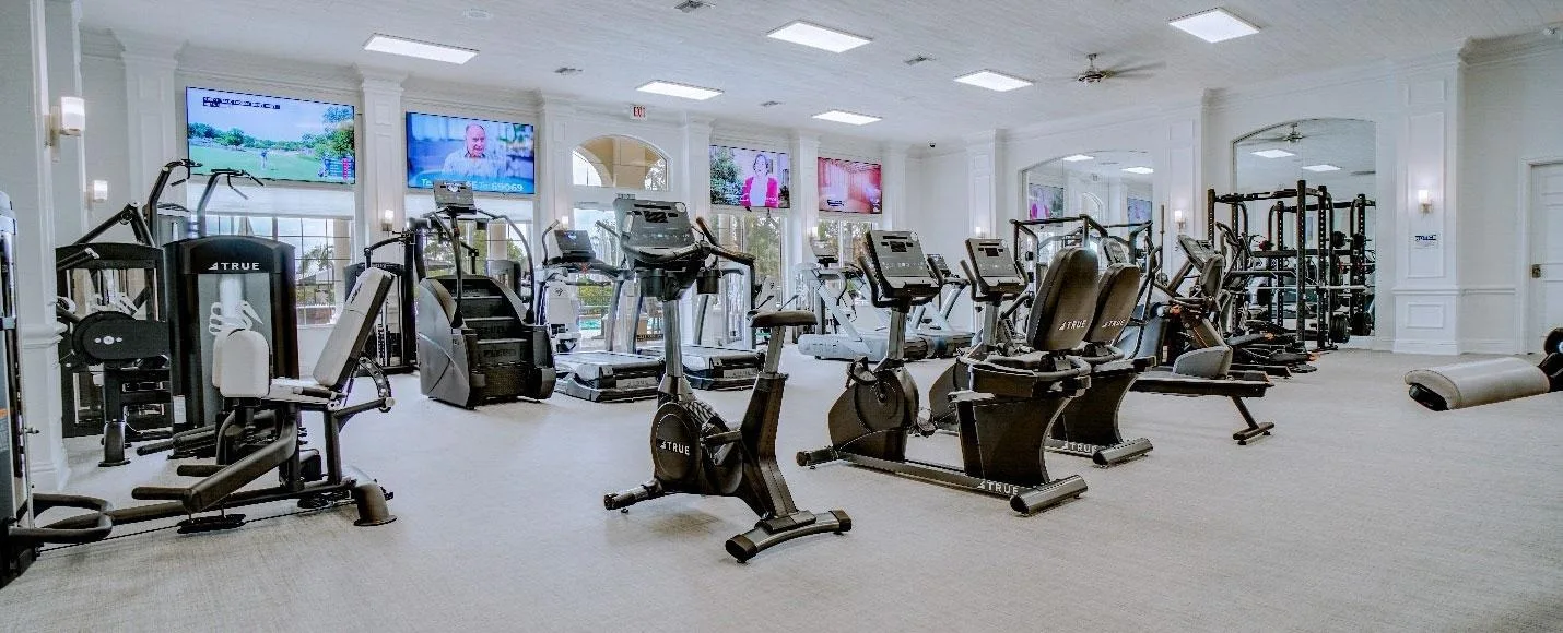 Fitness center at The Strand, Naples (official club site).