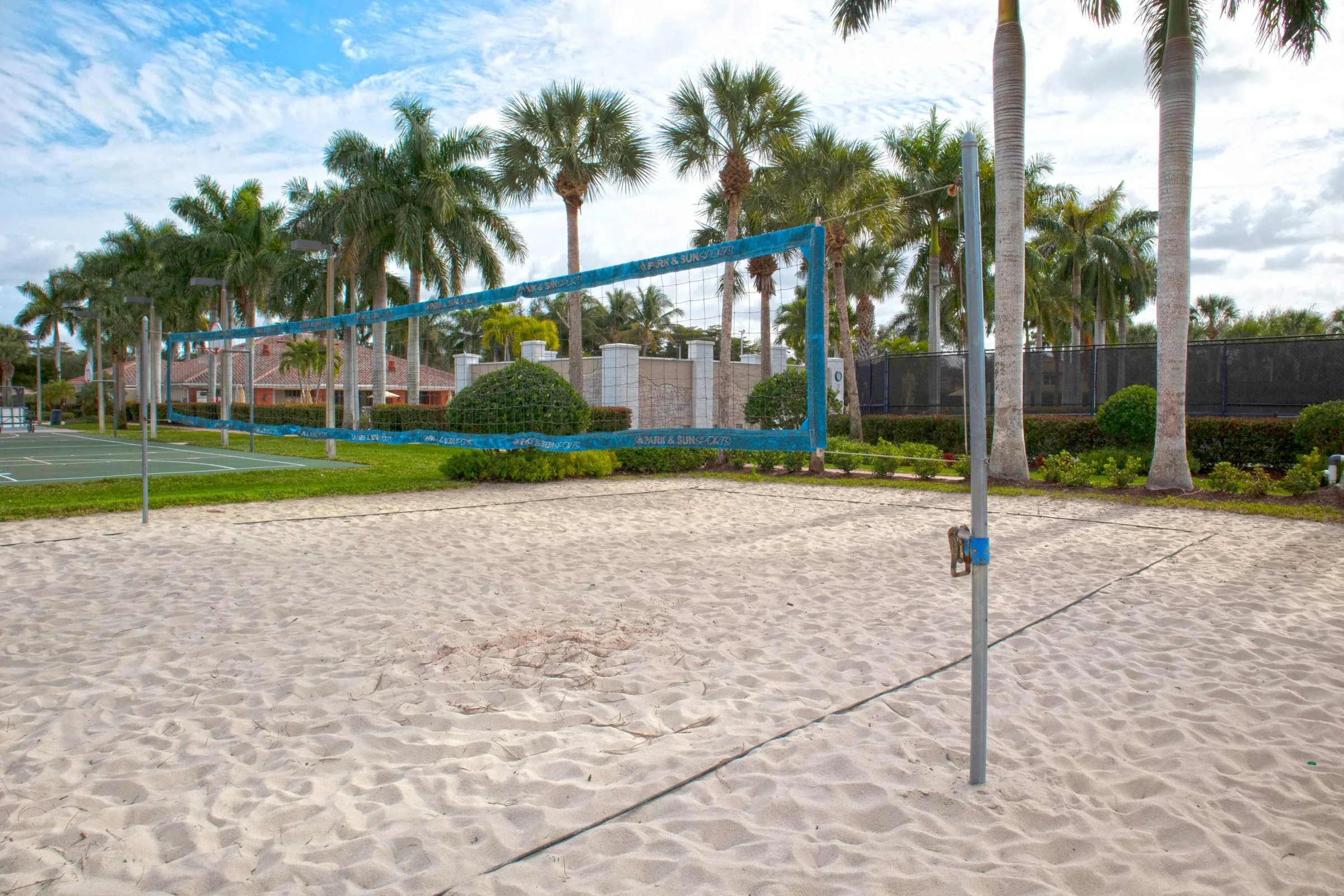 Sand volleyball courts at Bella Terra.