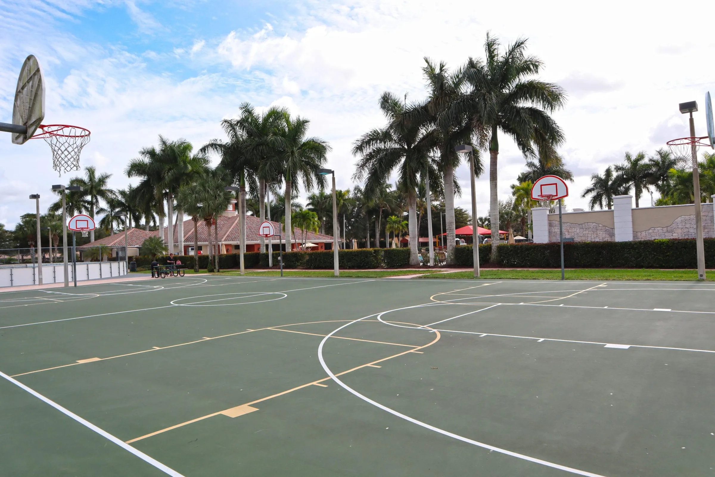 Basketball courts at Bella Terra.