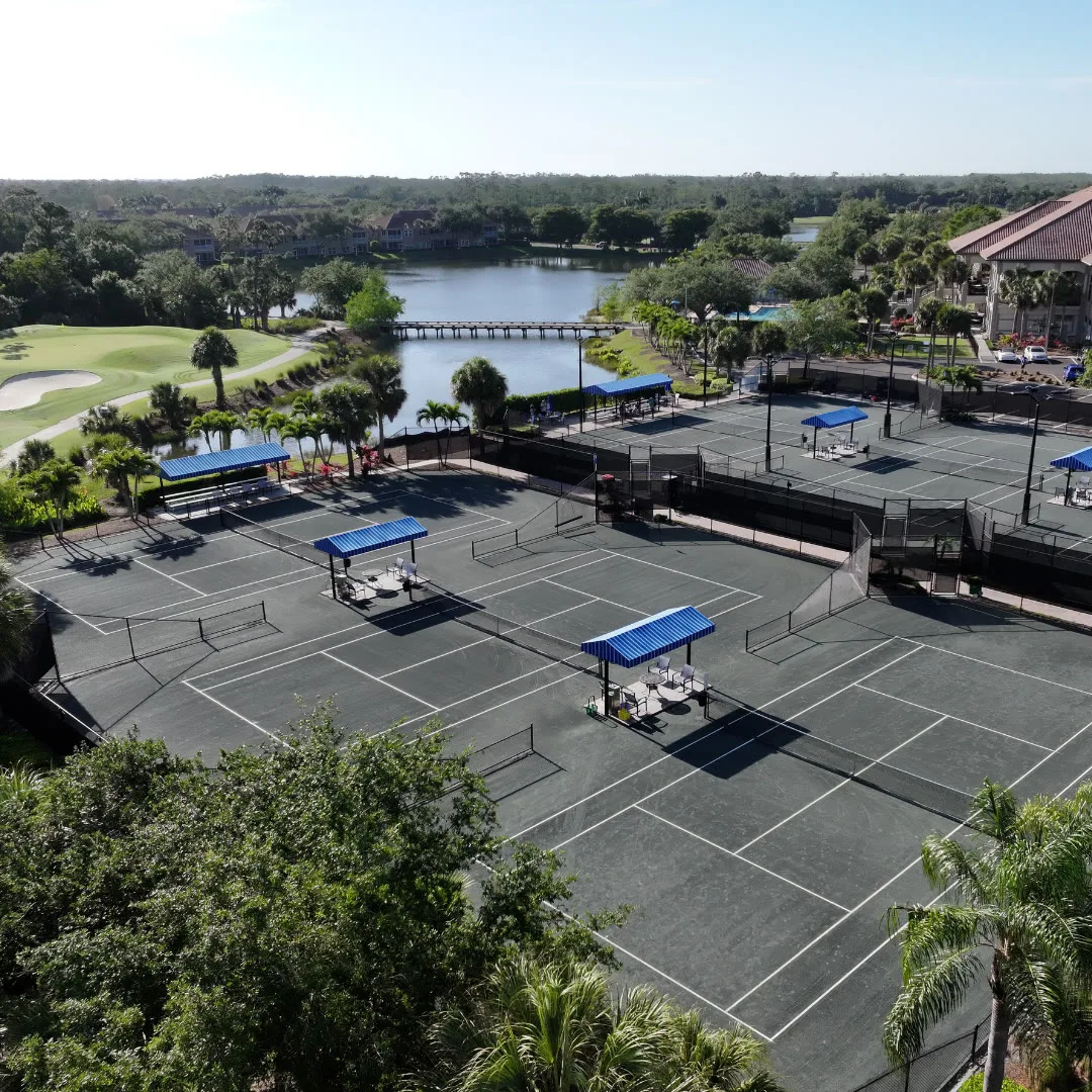 Grandezza tennis courts aerial
