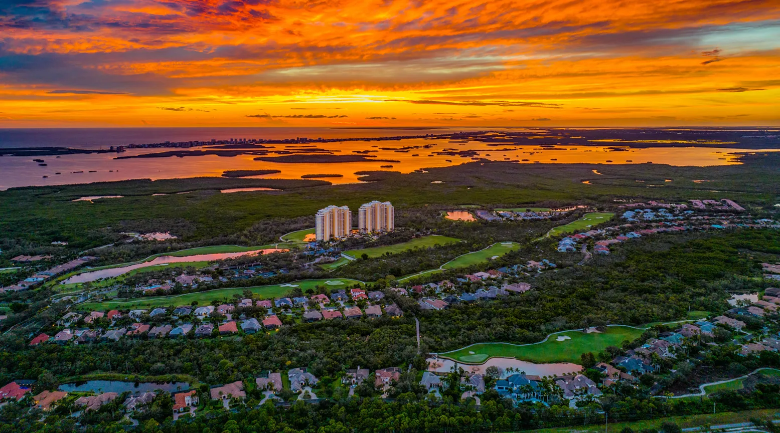 West Bay Club community sunset