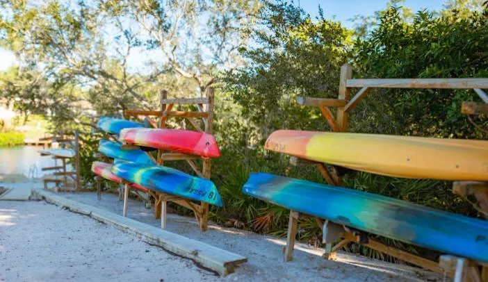 Pelican Sound kayak racks and launch