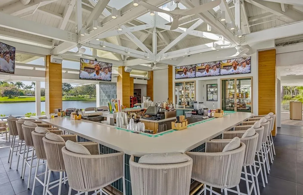 Fiddler's Creek lakeside bar