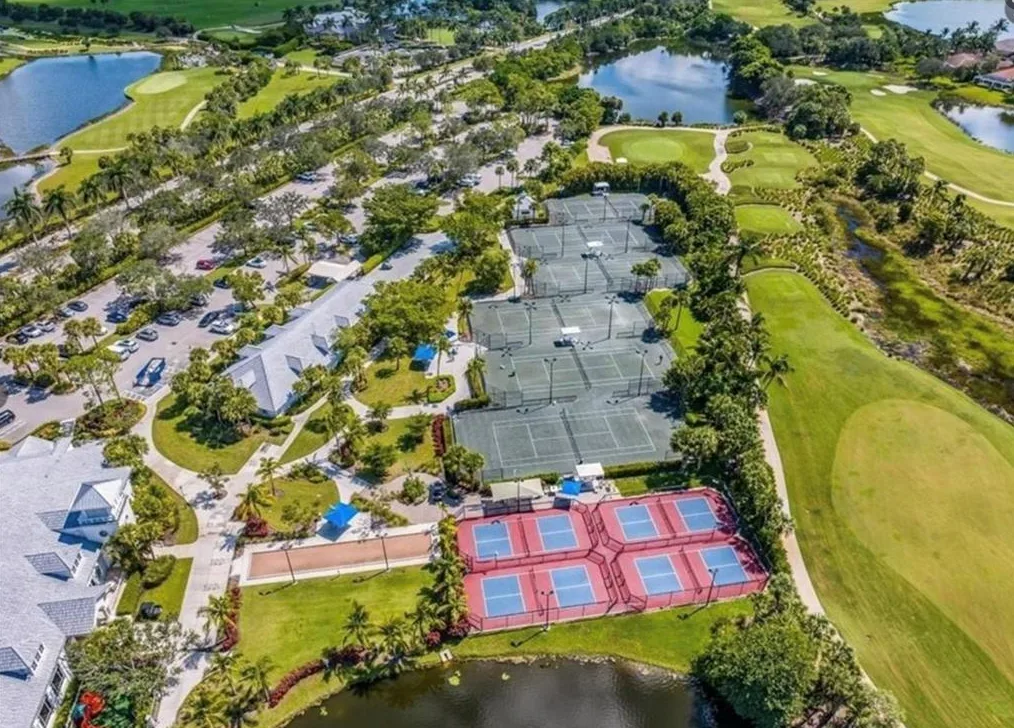 Fiddler's Creek tennis and pickleball center aerial