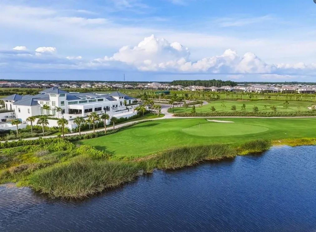 Fiddler's Creek clubhouse and golf course aerial