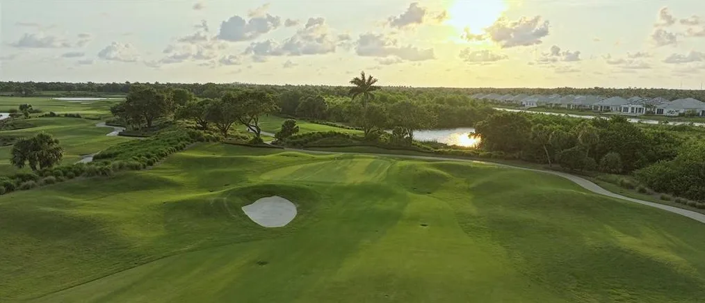 Fiddler's Creek golf course at sunrise
