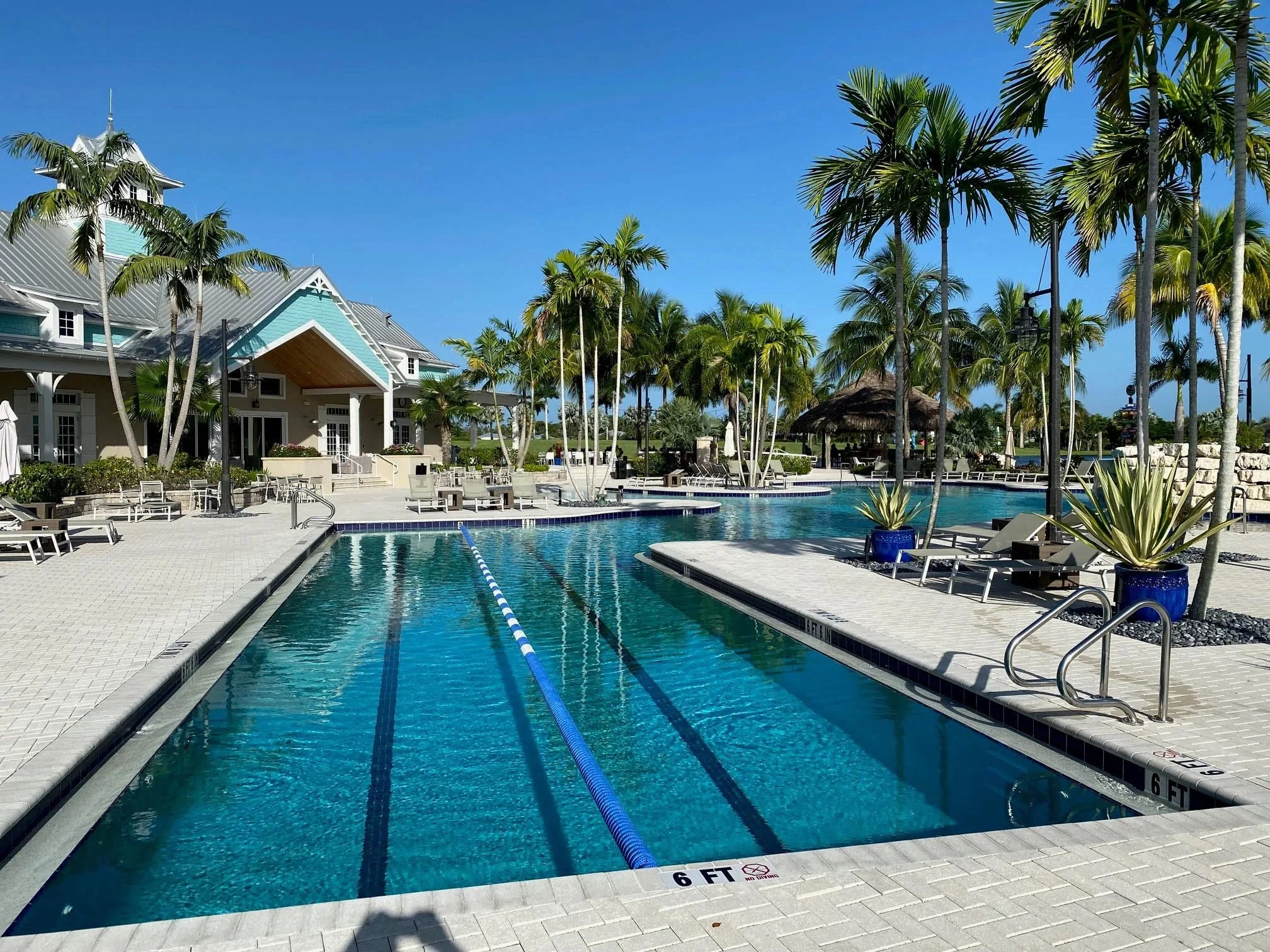 Lap pool at the Island Club