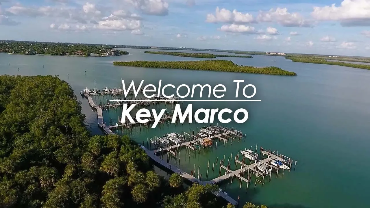 Key Marco marina aerial