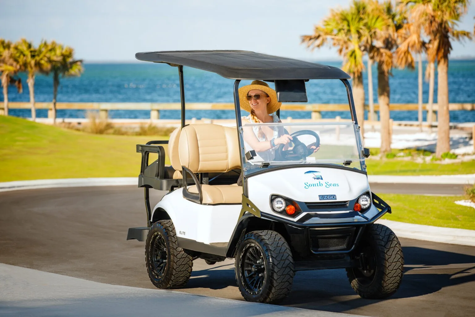 Resort cart path amenity at South Seas Island Resort (official).
