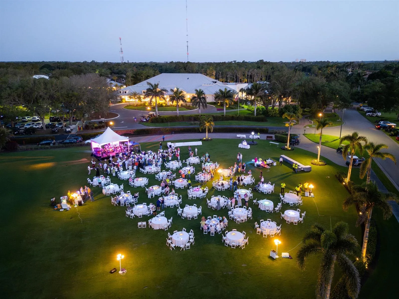 Aerial of Eagle Creek Golf & Country Club, Naples (official).