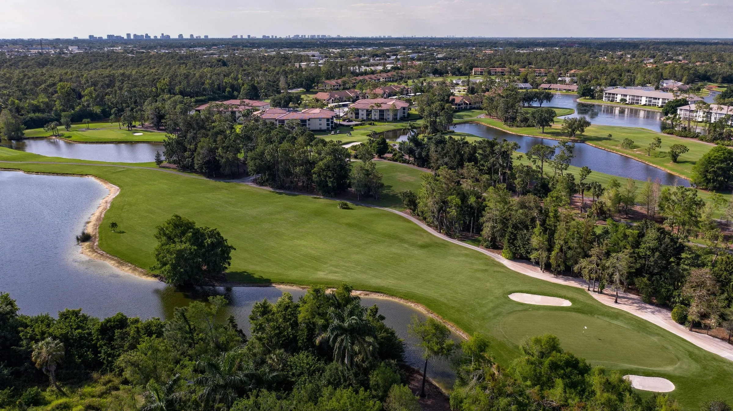 Aerial community view at Foxfire Golf & Country Club (official).