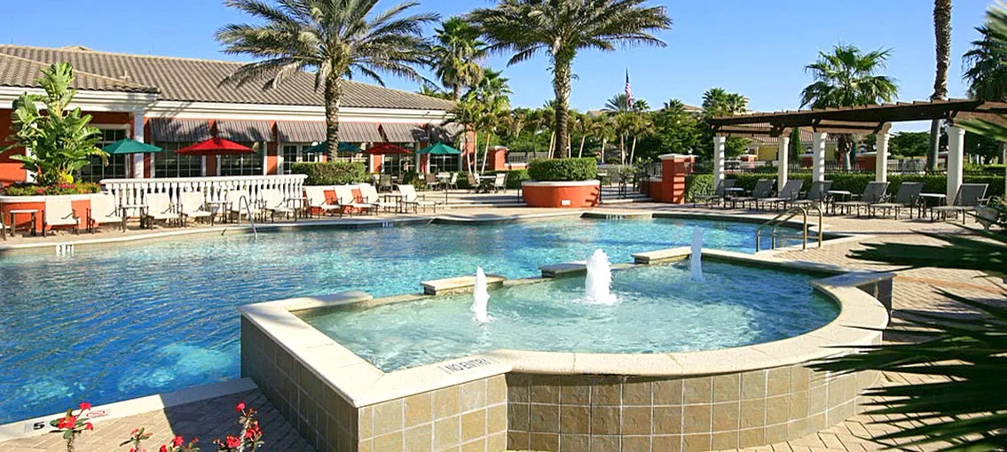 Renaissance community pool and clubhouse patio