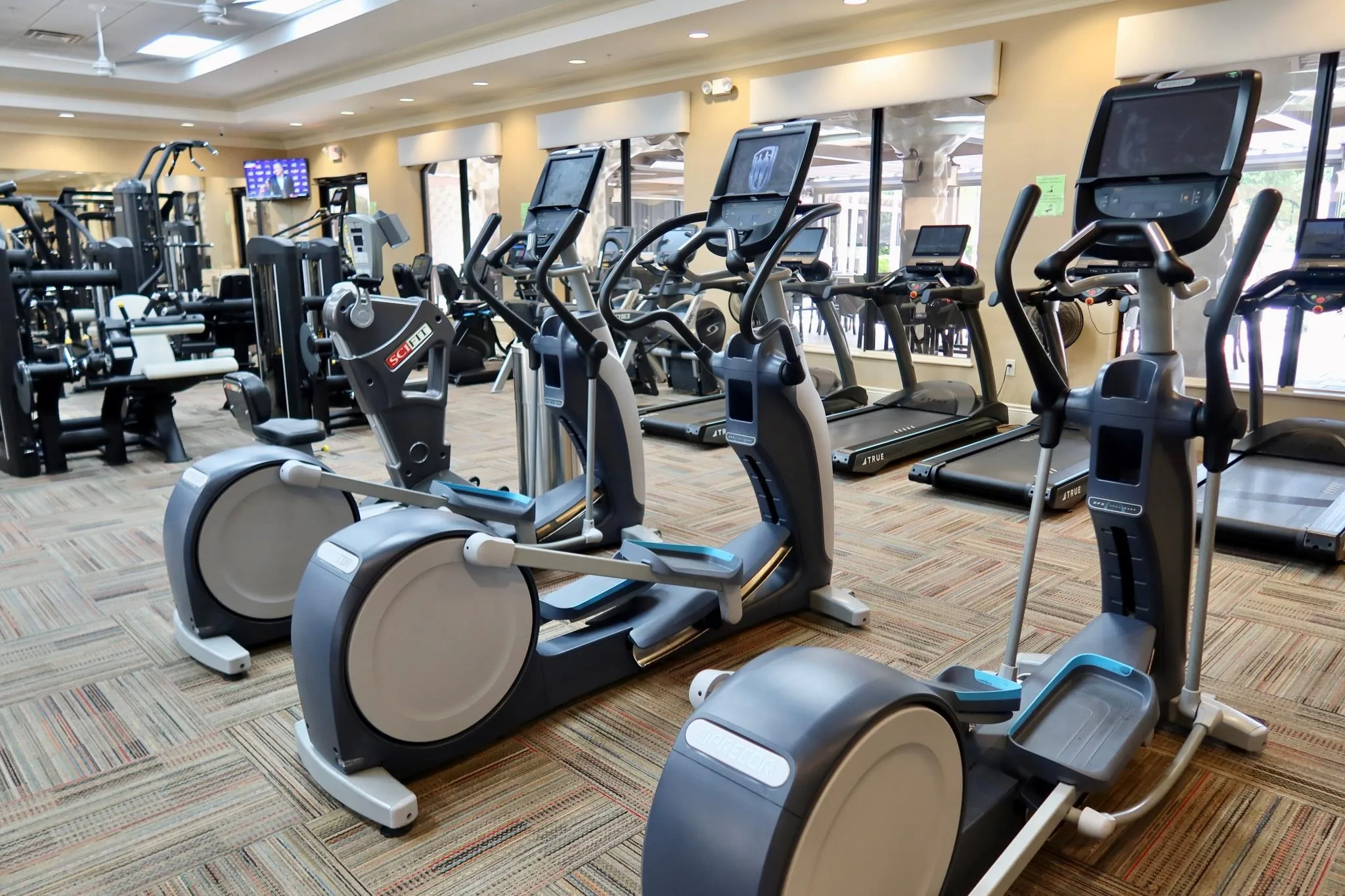 Fitness center at Fiddlesticks Country Club (official club site).