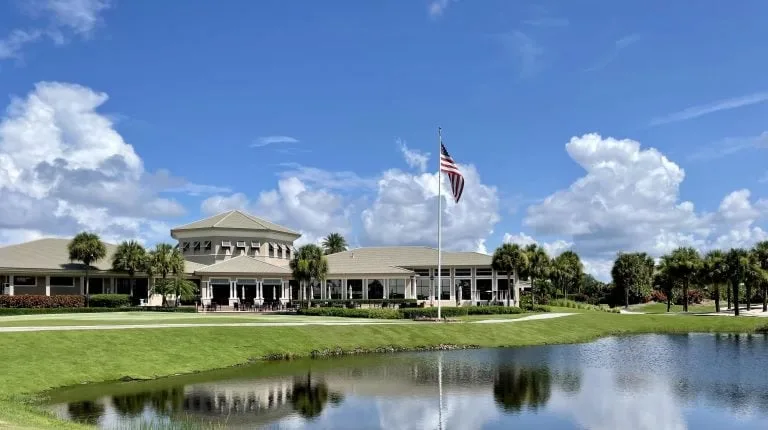 Clubhouse side view, The Golf Club at Crown Colony
