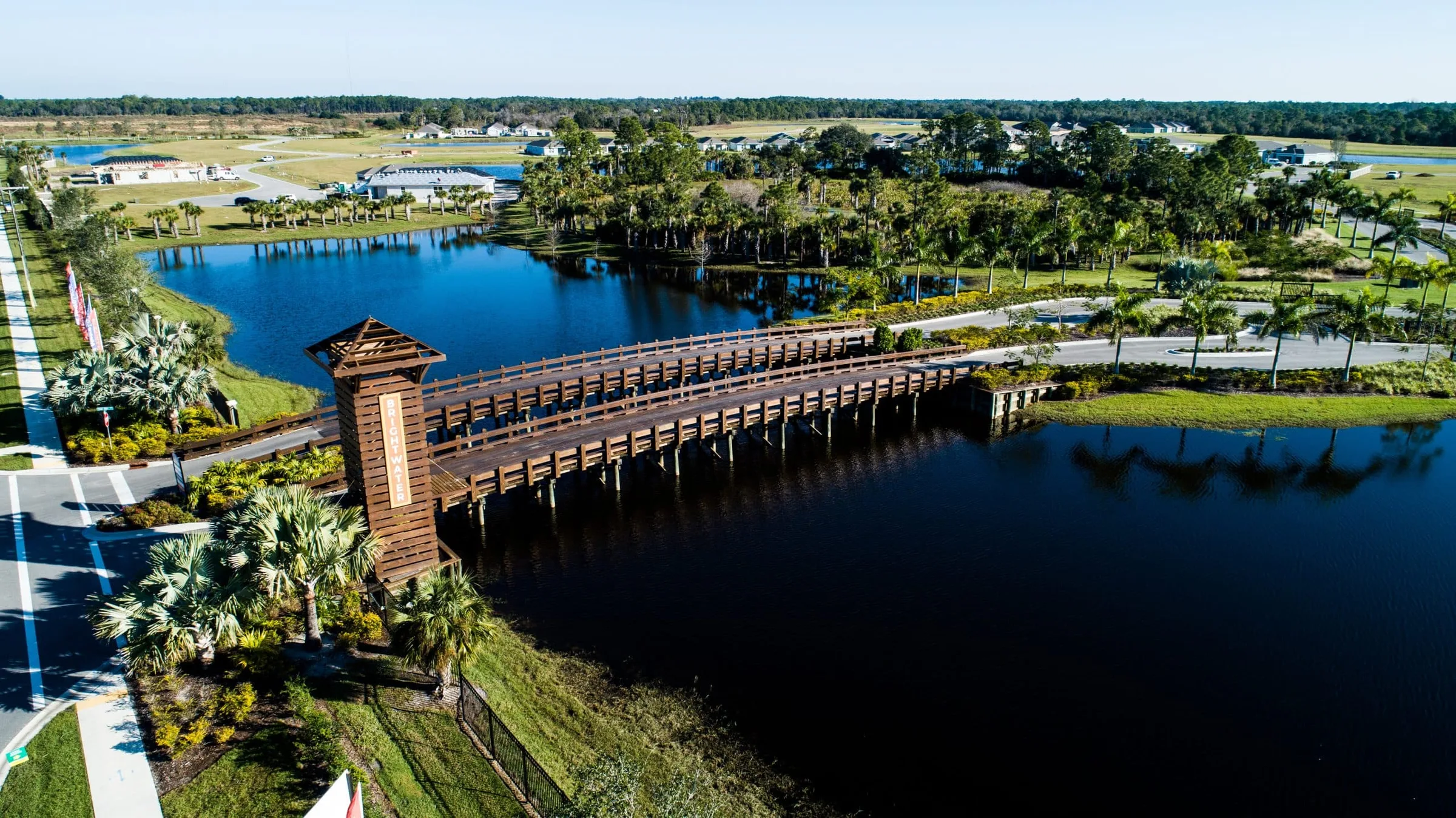 Brightwater entry bridge
