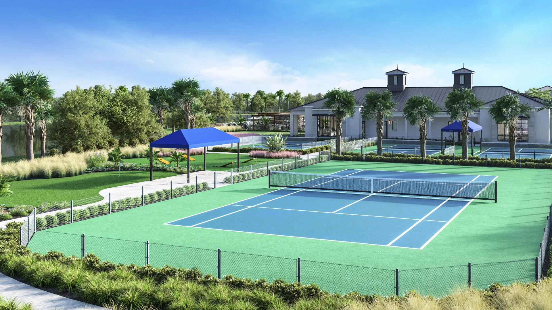 Meridian amenity center courts