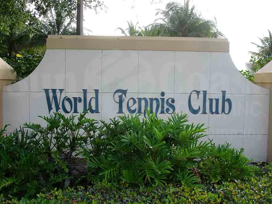 World Tennis Club entrance monument