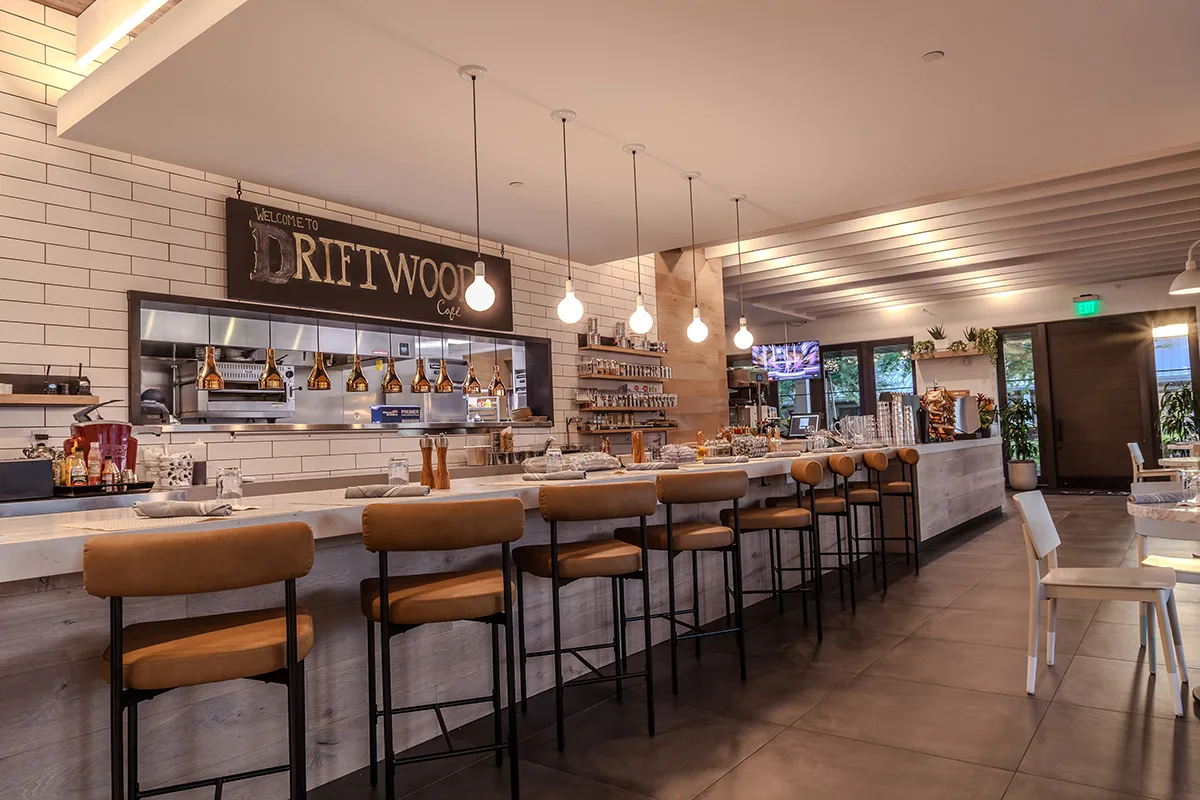 Driftwood Cafe bar at The Club at Kalea Bay